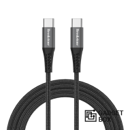 USB-C to USB-C Braided Charging Cable – 60W, Alloy Tips